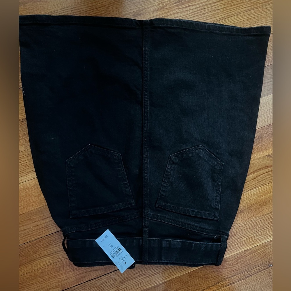 LOFT Black pencil skirt 00 PETITE